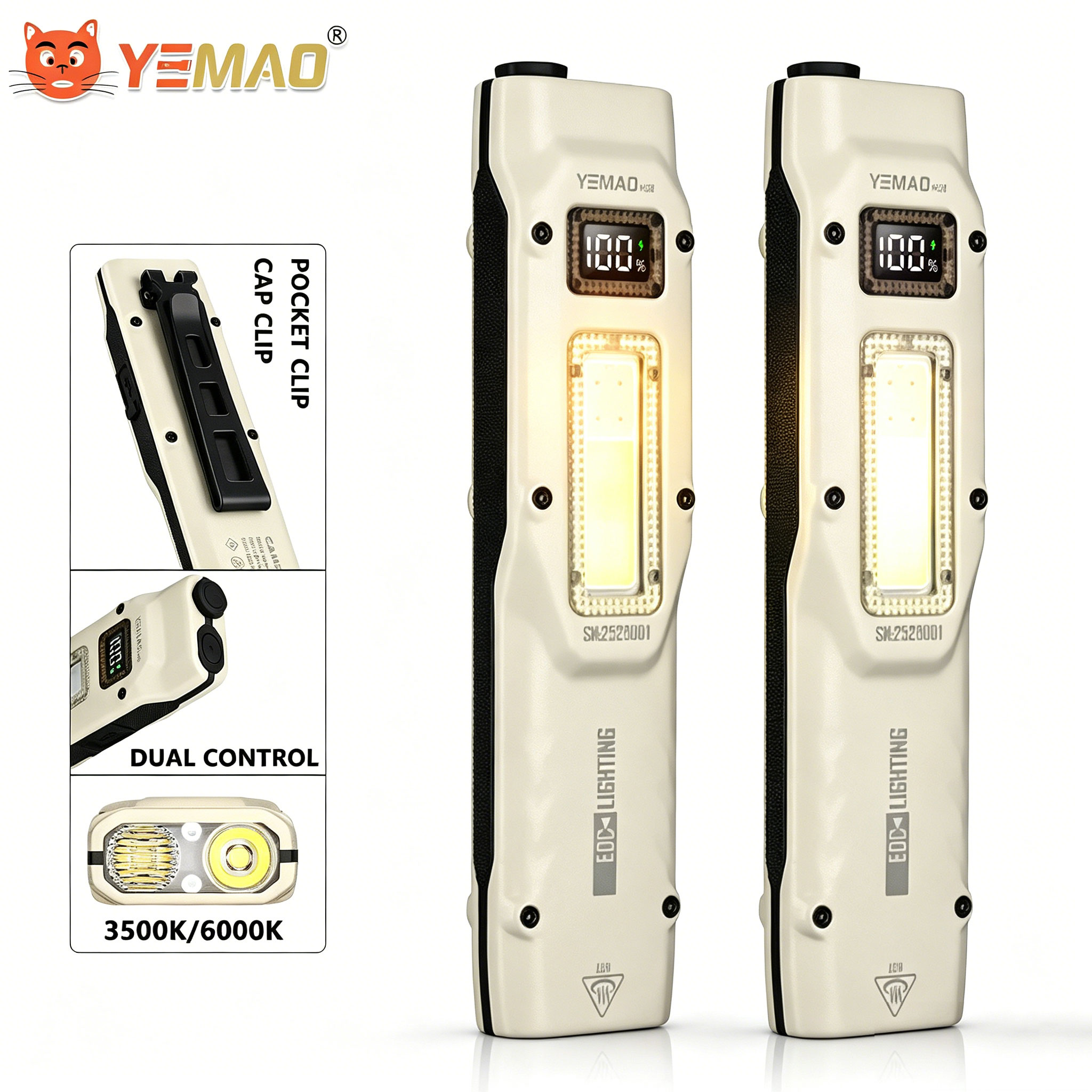 Outdoor Lighting Panel - 휴대용 880LM YEMAO M28 양방향 클램프