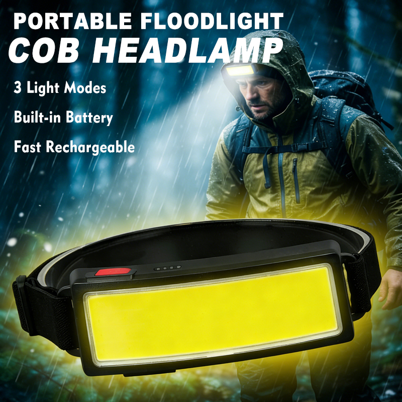 Led Flood Light - 강력한 COB LED 헤드램프 4가지 조명