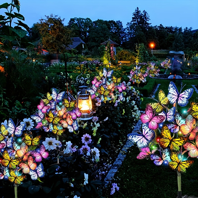 Outdoor Lighting Xmas - 태양 LED 나비 정원 조명 마당