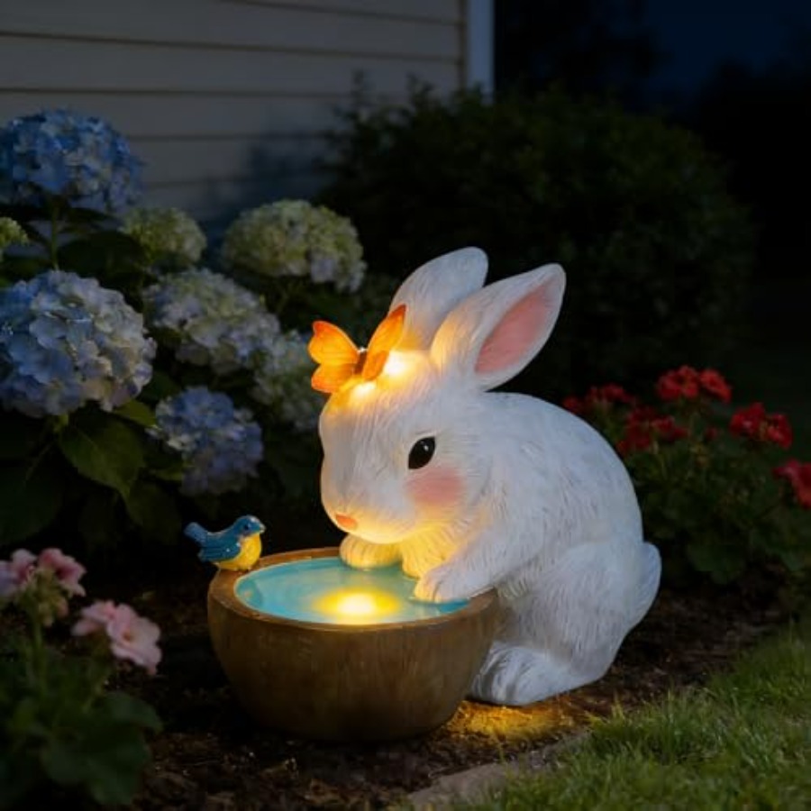 Outdoor Lighting For Home - 솔라 버니 가든 야외 장식품 -