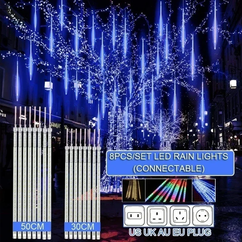 Outdoor Lighting Xmas - 30cm /50cm 방수 유성우 비 8