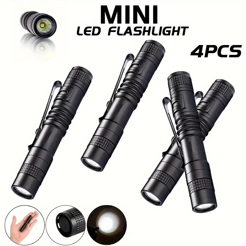 Outdoor Lighting Panel - 1-4PCS 미니 휴대용 LED 펜 라이트