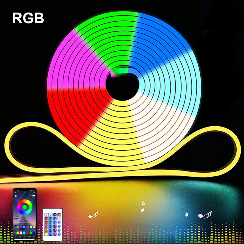 RGB LED 네온 스트립 5V USB 블루투스 APP - Outdoor Lighting No Wiring 리뷰 및 가격
