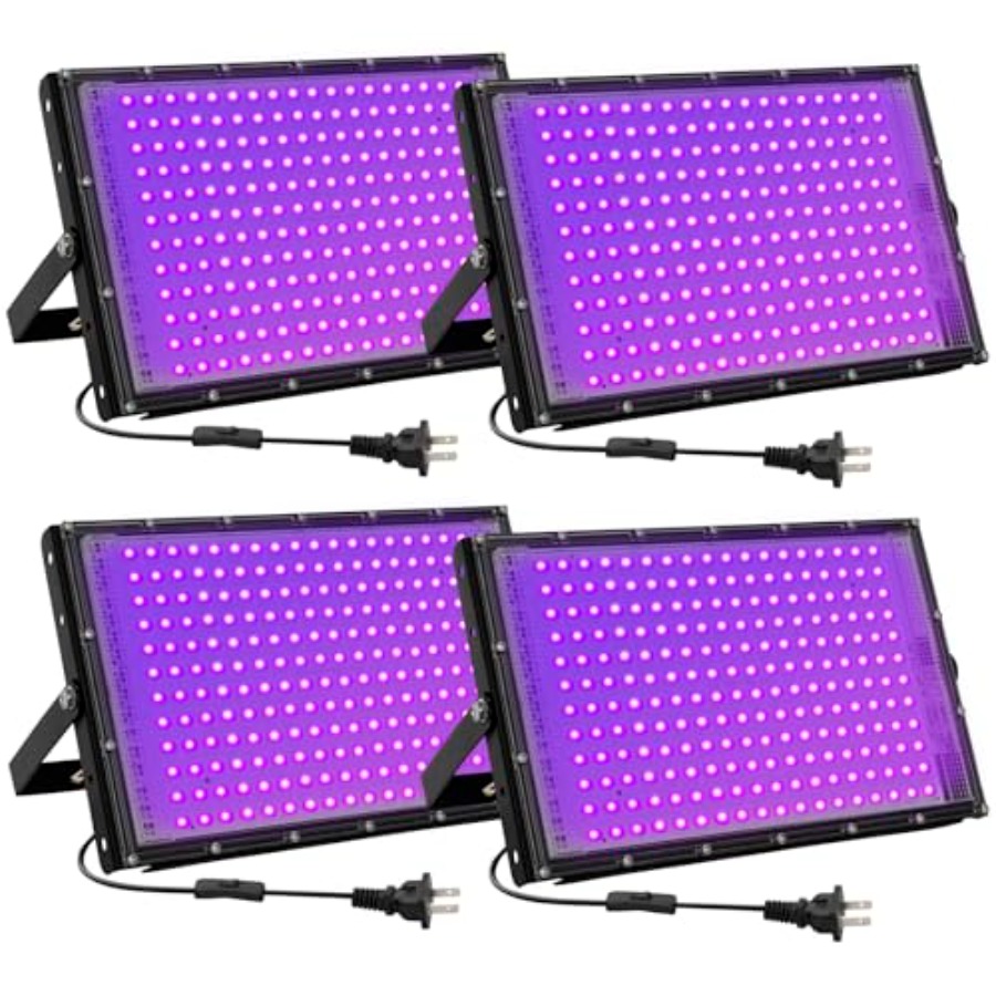 200W LED 블랙 라이트, 글로우 파티용 IP65  - Led Flood Light 리뷰 및 가격
