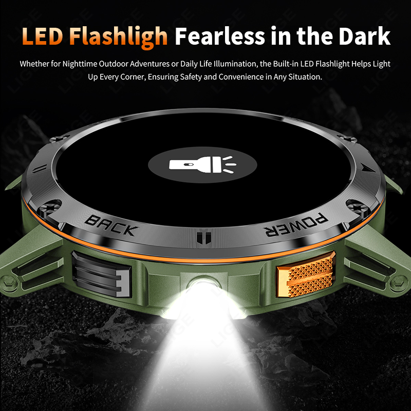 LIGE 400mAh 군용 등급 남성용 스마트 시계 L - Outdoor Lighting Smart Controller 리뷰 및 가격