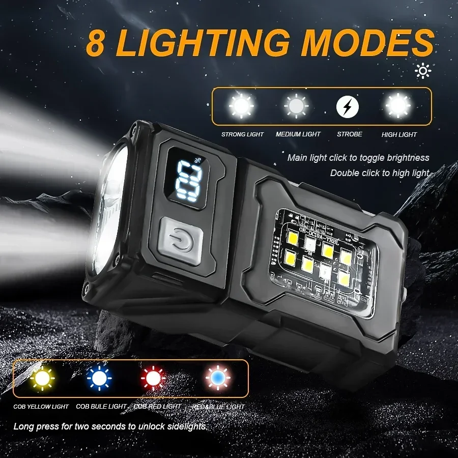 미니 충전식 LED 포켓 손전등 휴대용 측면 COB 토 - Outdoor Lighting Panel 리뷰 및 가격