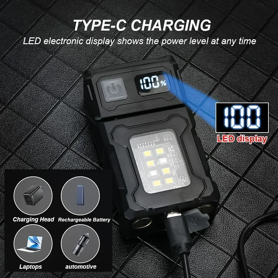 미니 충전식 LED 포켓 손전등 휴대용 측면 COB 토 - Outdoor Lighting Panel 리뷰 및 가격