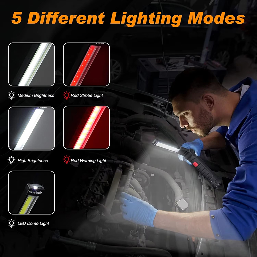 마그네틱 후크가있는 휴대용 LED 손전등 야외 수리 작 - Outdoor Lighting Panel 리뷰 및 가격