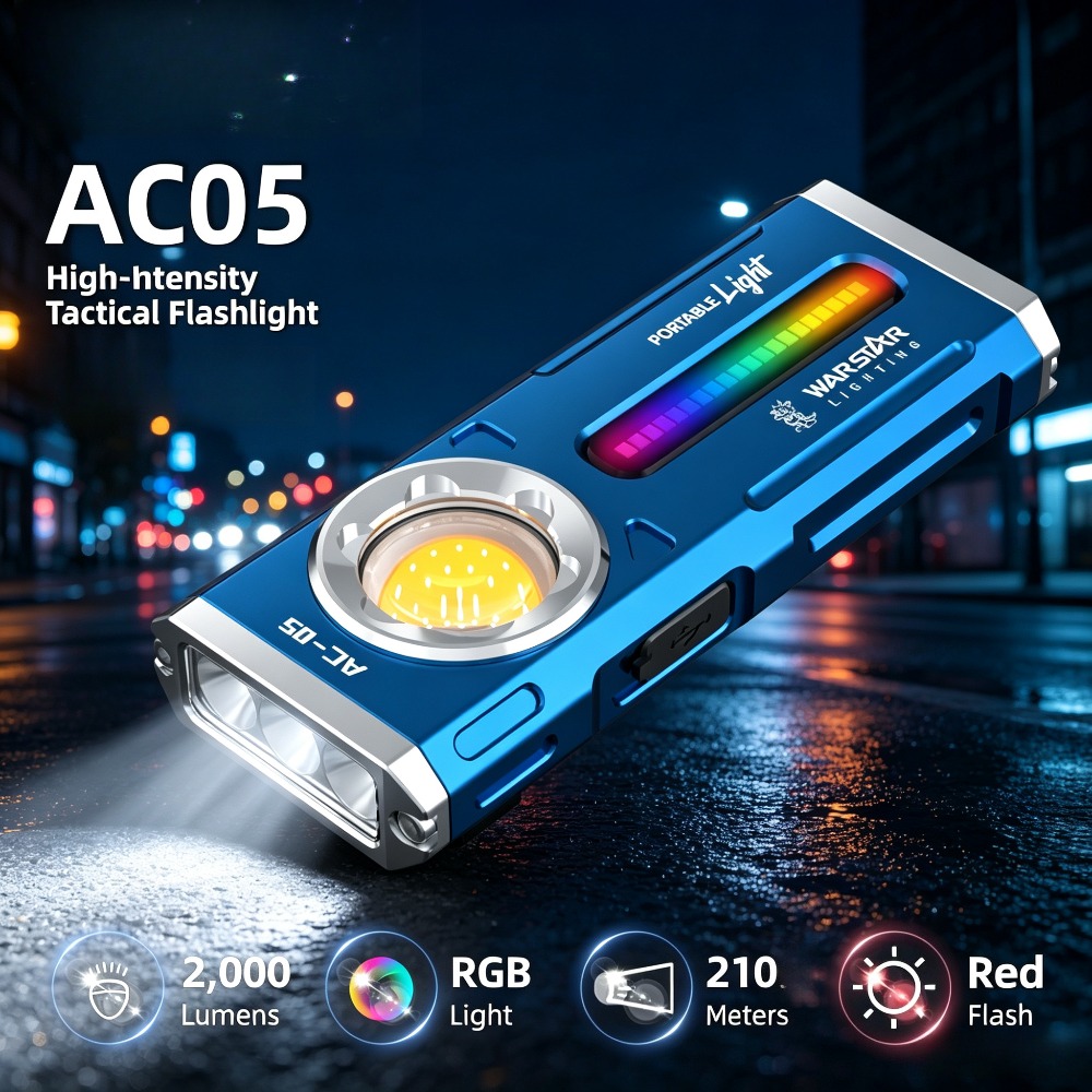 AC05 휴대용 손전등 고광도 장거리 방수 토치 - 야 - Outdoor Lighting The Range 리뷰 및 가격
