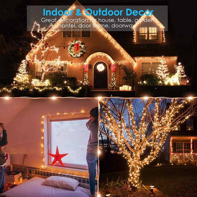160M 1600LED 구리 와이어 방수 플러그인 요정 - Outdoor Lighting No Wiring 리뷰 및 가격