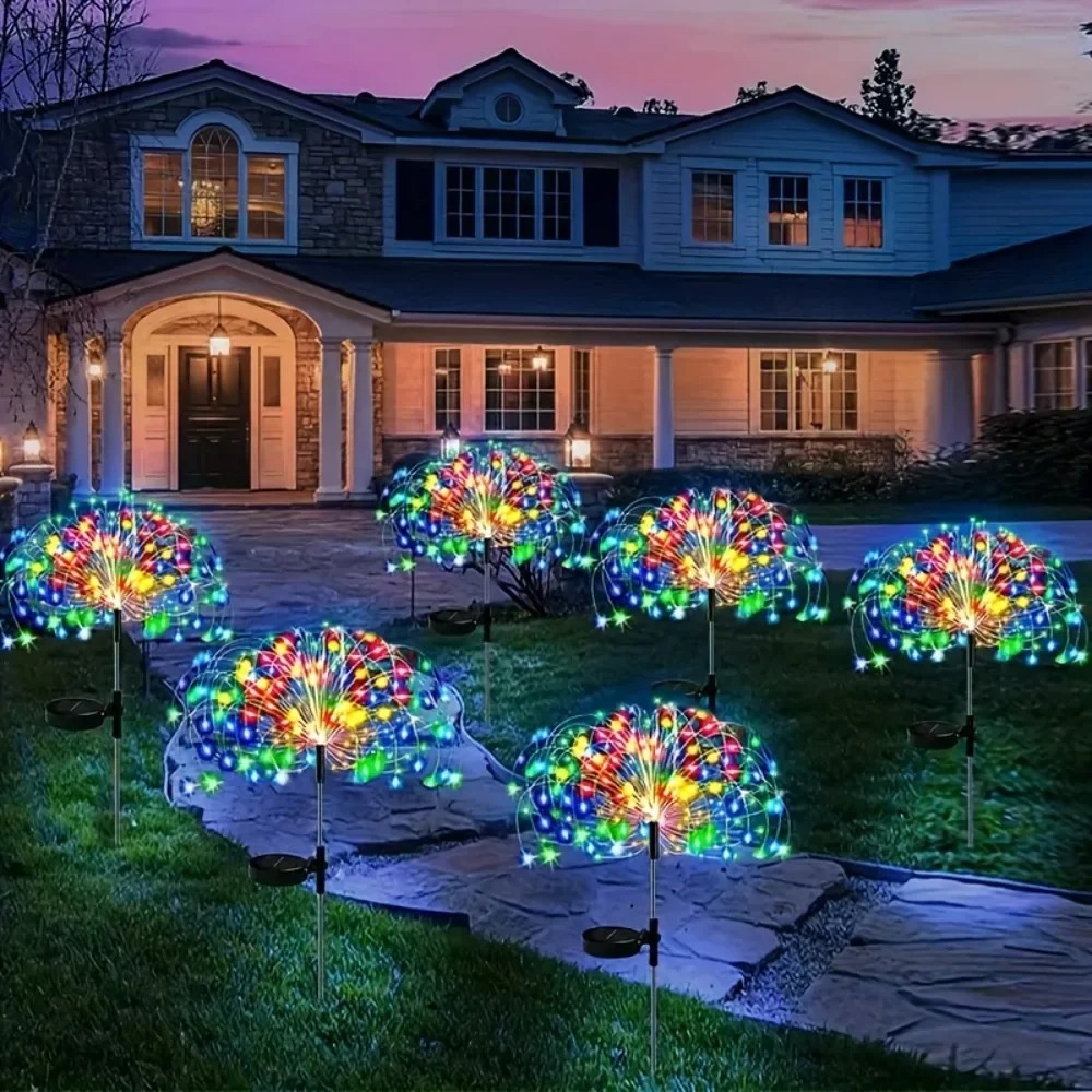태양광 LED 불꽃놀이 장식등 야외 정원 장식 8가지  - Outdoor Lighting Xmas 리뷰 및 가격