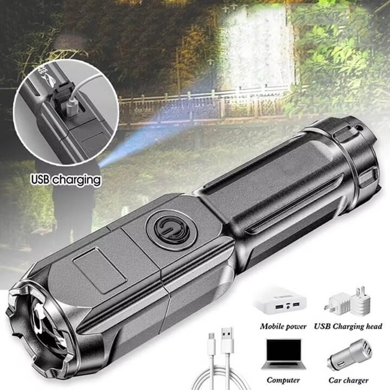 다기능 USB 라이트 손전등 USB 충전식 LED 장거 - Outdoor Lighting The Range 리뷰 및 가격
