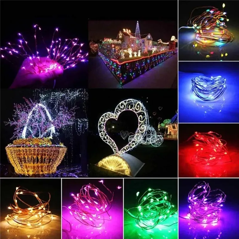 USB LED 문자열 조명 구리 실버 와이어 갈 랜드  - Outdoor Lighting No Wiring 리뷰 및 가격