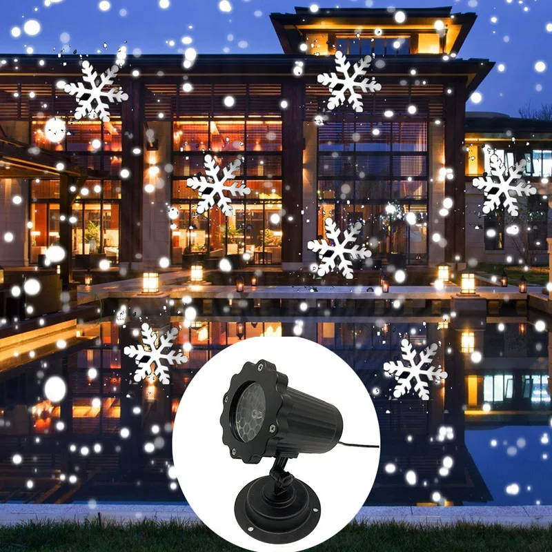 크리스마스 눈송이 레이저 라이트 눈 내리는 프로젝터 I - Outdoor Lighting Xmas 리뷰 및 가격