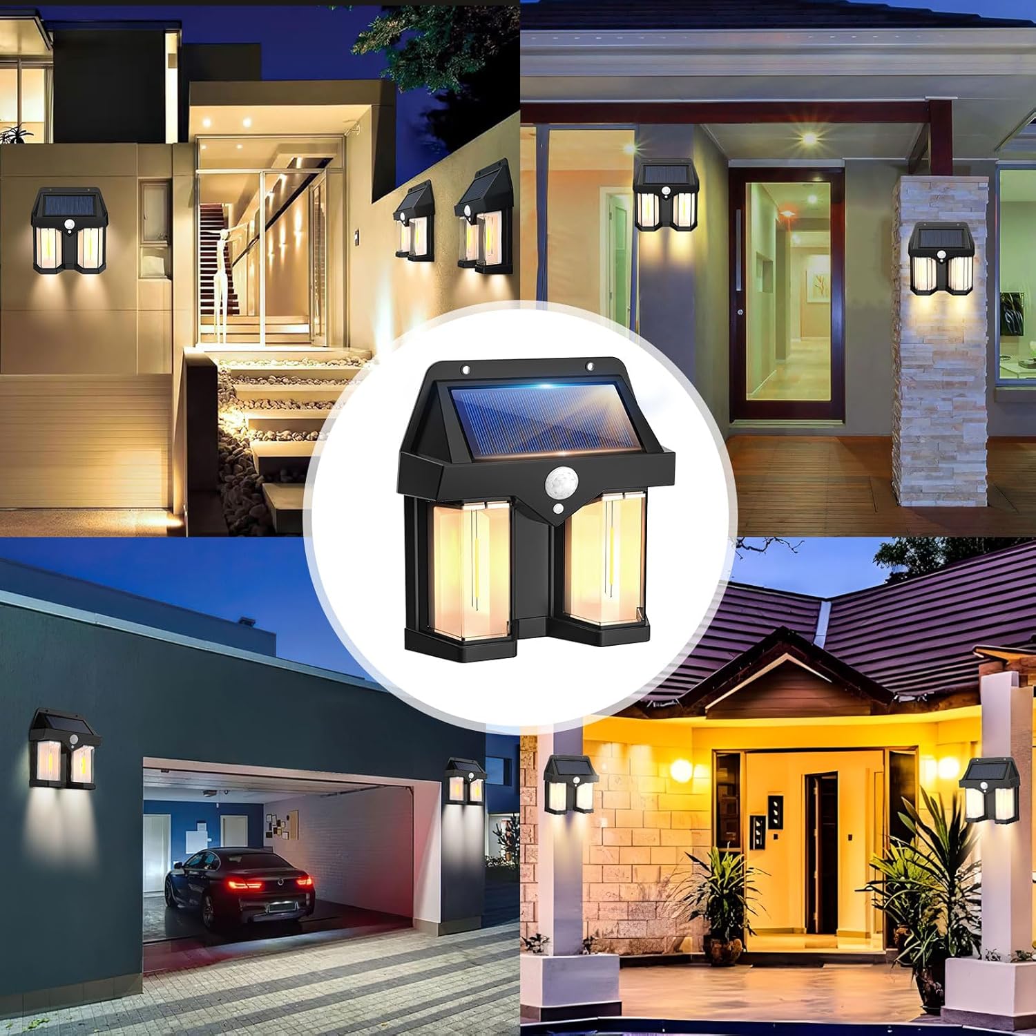 태양광 벽등 빈티지 정원 빌라 야외 모션 센서 따뜻한  - Outdoor Lighting No Wiring 리뷰 및 가격