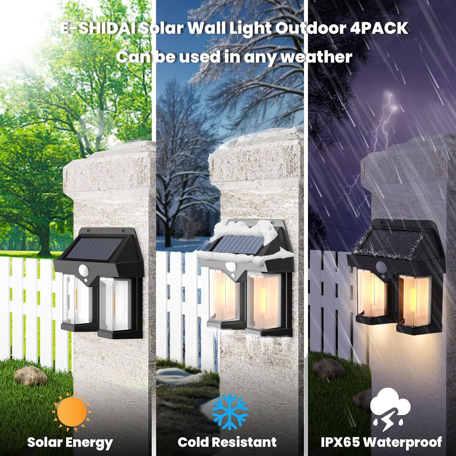 태양광 벽등 빈티지 정원 빌라 야외 모션 센서 따뜻한  - Outdoor Lighting No Wiring 리뷰 및 가격