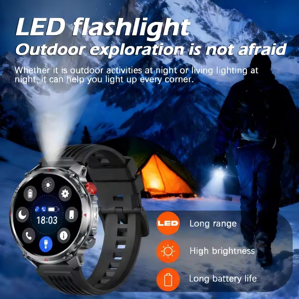 신형 남성용 아웃도어 군용 스마트워치, 1100mAh  - Outdoor Lighting Smart Controller 리뷰 및 가격