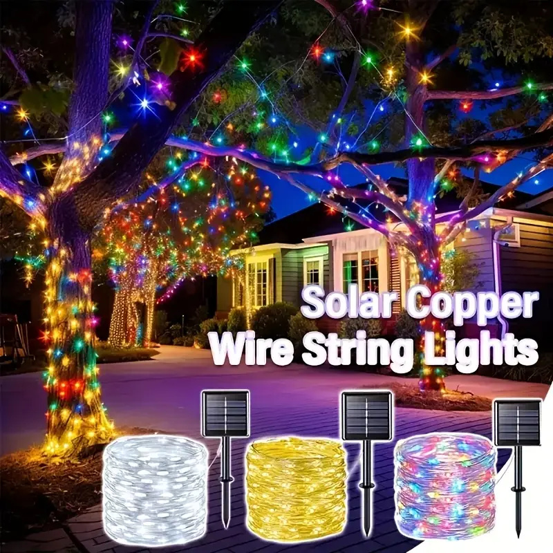 태양열 요정 LED 구리 와이어 조명 줄 홀리데이 웨딩 - Outdoor Lighting No Wiring 리뷰 및 가격