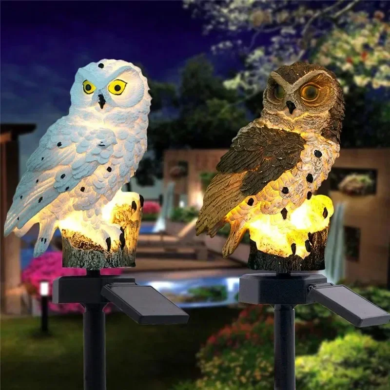 태양광 올빼미 조각상 정원등 LED 방수 야외 장식 ( - Outdoor Lighting Panel 리뷰 및 가격