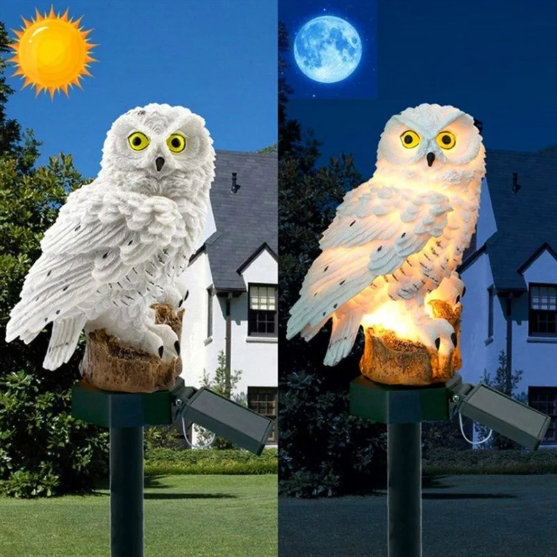 태양광 올빼미 조각상 정원등 LED 방수 야외 장식 ( - Outdoor Lighting Panel 리뷰 및 가격
