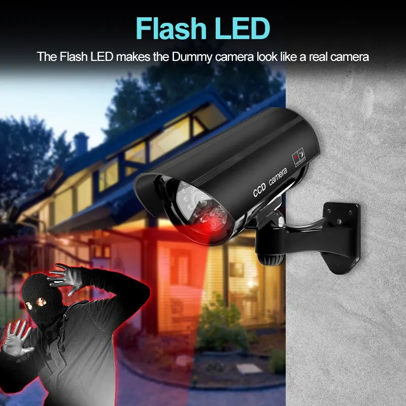 1PC 더미 보안 카메라 방수 실내외 가짜 CCTV 감 - Outdoor Lighting No Wiring 리뷰 및 가격