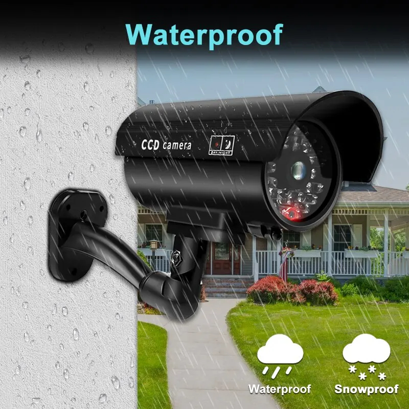 1PC 더미 보안 카메라 방수 실내외 가짜 CCTV 감 - Outdoor Lighting No Wiring 리뷰 및 가격