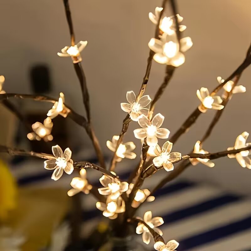 1/2PC 20LED 벚꽃 나무 가지 조명 실내외 홈  - Outdoor Lighting For Home 리뷰 및 가격
