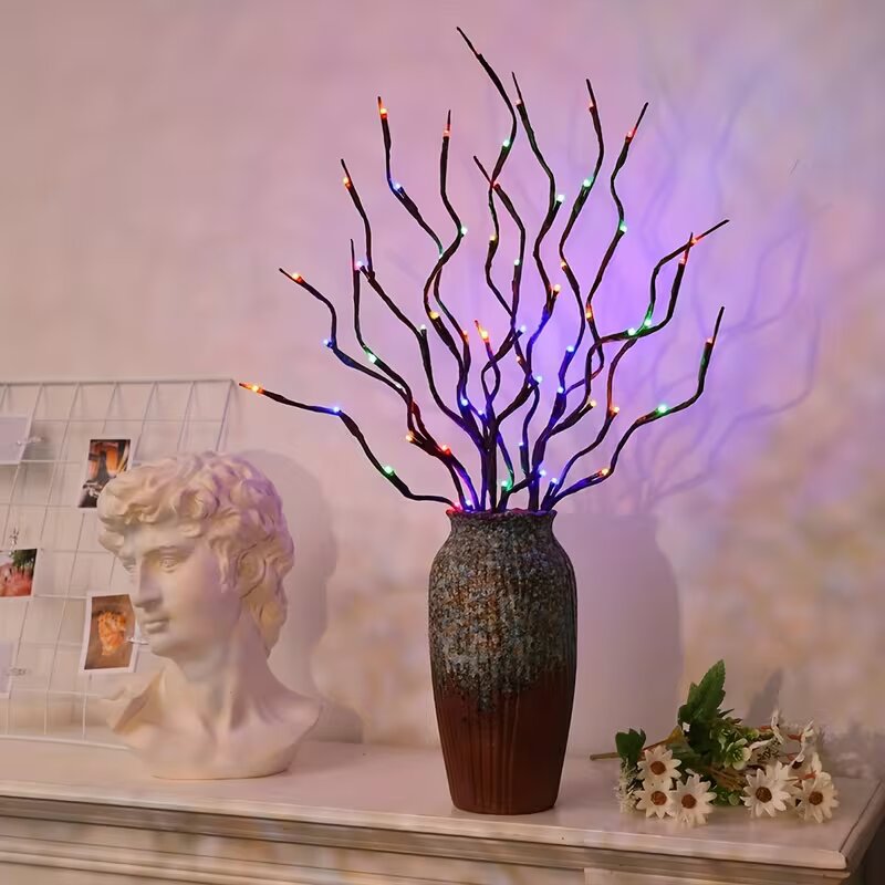 1/2PC 20LED 벚꽃 나무 가지 조명 실내외 홈  - Outdoor Lighting For Home 리뷰 및 가격