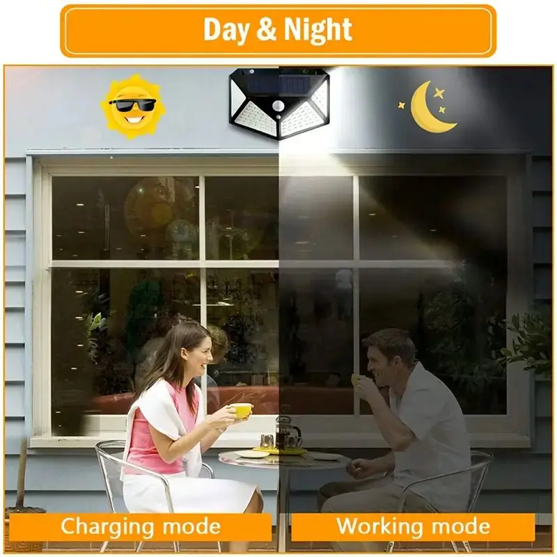 100LED 야외 태양광 정원등, 모션 센서 방수 태양 - Outdoor Lighting Portable 리뷰 및 가격