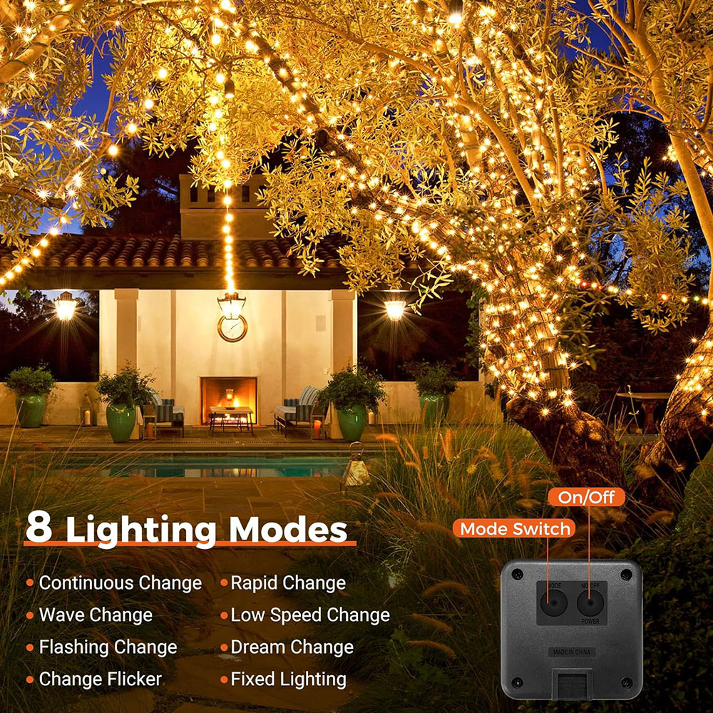 1~4Pcs 태양 문자열 조명 야외 방수 8 모드 요정 - Outdoor Lighting No Wiring 리뷰 및 가격
