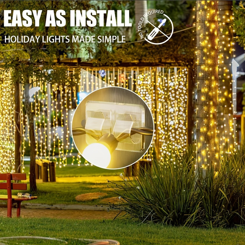 야외 스트링 조명용 후크 4/10개 - 크리스마스 조명 - Outdoor Lighting Xmas 리뷰 및 가격