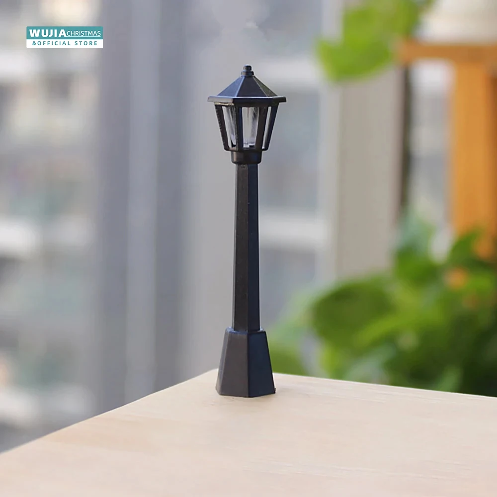 6/12pcs 레트로 미니어처 가로등 모델 철도 기차  - Outdoor Lighting Xmas 리뷰 및 가격