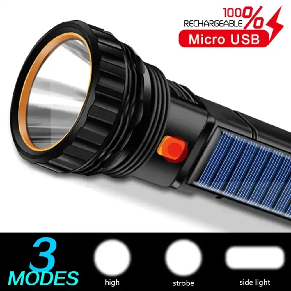 1PC 다기능 태양열 LED 손전등 야외 장거리 토치  - Outdoor Lighting The Range 리뷰 및 가격
