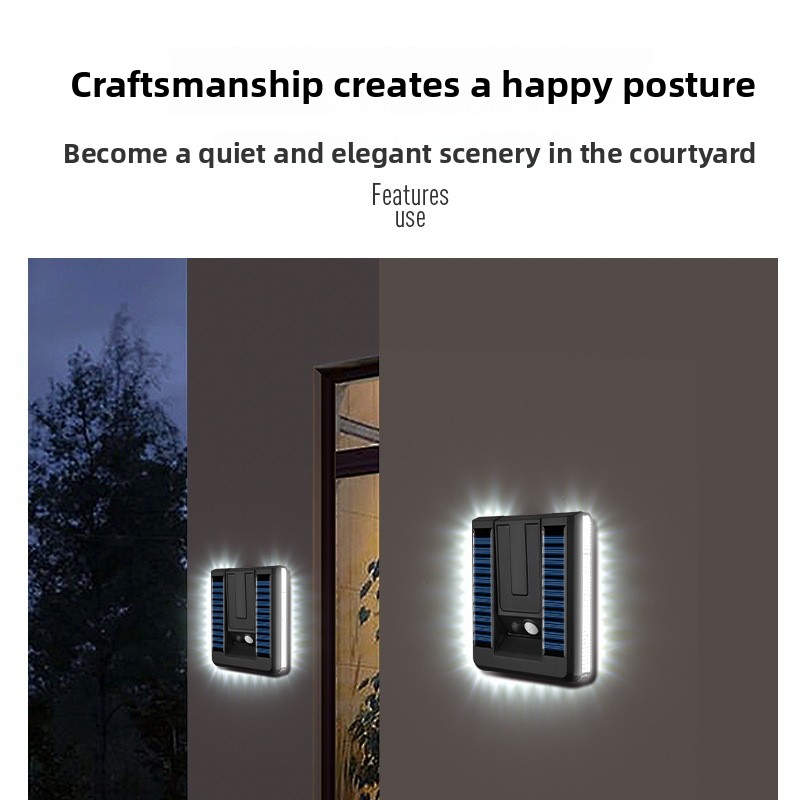 새로운 스마트 야외 접이식 태양 벽 램프 유럽 스타일  - Outdoor Lighting Smart Controller 리뷰 및 가격