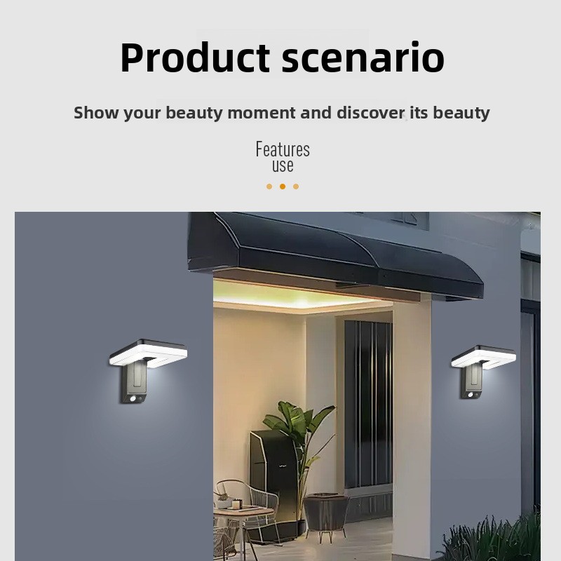 새로운 스마트 야외 접이식 태양 벽 램프 유럽 스타일  - Outdoor Lighting Smart Controller 리뷰 및 가격
