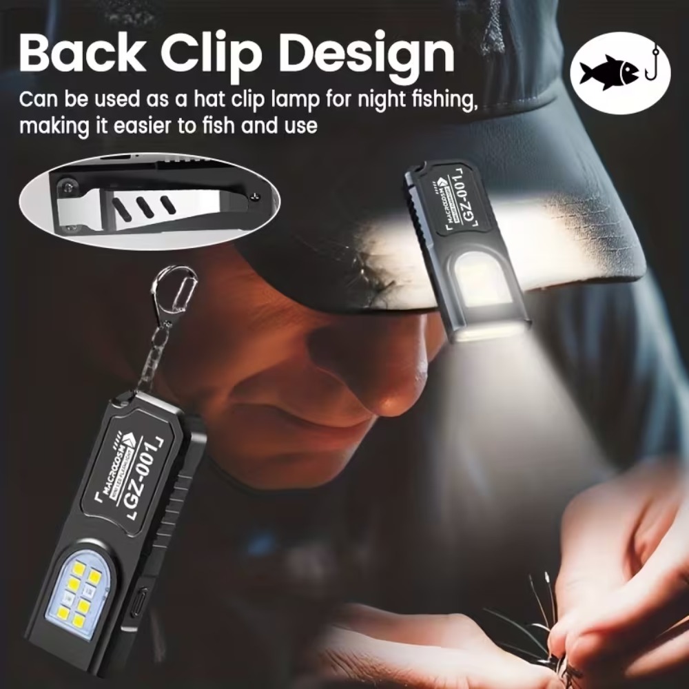 미니 COB LED 키체인 손전등 USB 충전식 토치  - Outdoor Lighting Panel 리뷰 및 가격